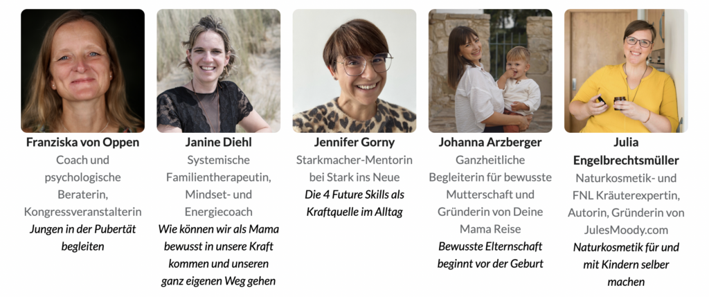 2 -SpeakerInnen des Kongresses Kraftquelle Kids mit Stark ins Neue Jennifer Gorny