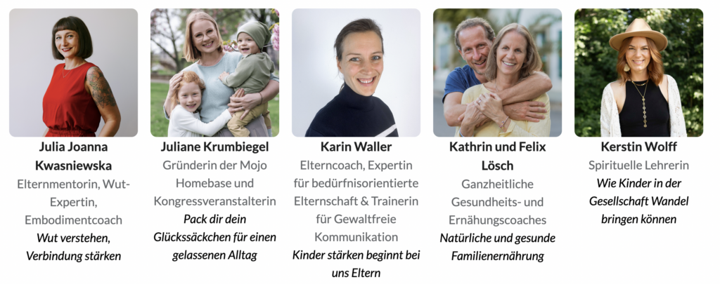 3 -SpeakerInnen des Kongresses Kraftquelle Kids mit Stark ins Neue Jennifer Gorny