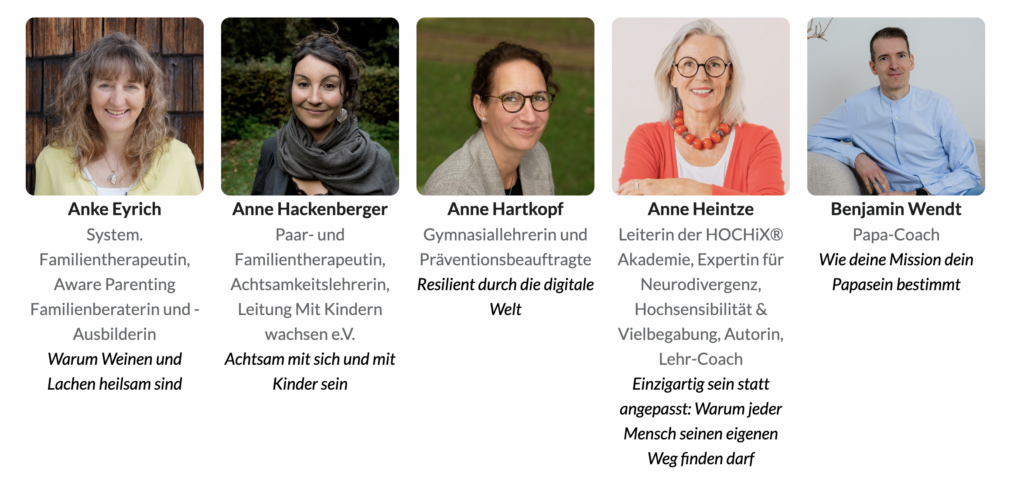 7 -SpeakerInnen des Kongresses Kraftquelle Kids mit Stark ins Neue Jennifer Gorny
